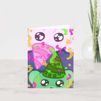 Carte d'anniversaire à thème animal mignon