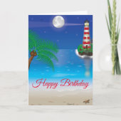 Carte d'anniversaire à thème du phare (Devant)