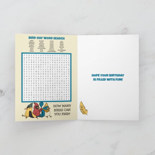 Carte d'anniversaire à thème pour enfants amusants (Intérieur)