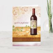 Carte d'anniversaire à thème pour les vins de Pers (Devant)