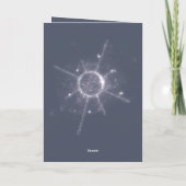 Carte d'anniversaire à thème spatial personnalisée (Dos)