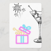 Carte d'anniversaire à thème toast (Dos)