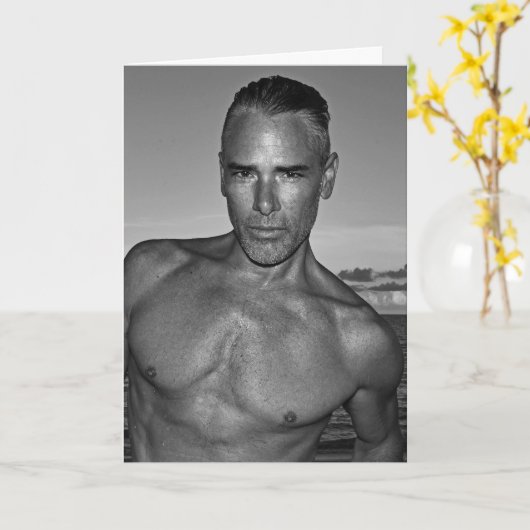 Carte d'anniversaire à un haut (Fleur jaune)