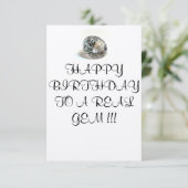 CARTE D'ANNIVERSAIRE À UN VÉRITABLE GEM (Debout devant)