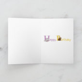 Carte d'anniversaire ABC de l'animal (Intérieur)