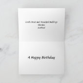 Carte d'anniversaire - Aberdeen, Écosse (Intérieur)
