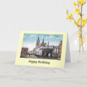 Carte d'anniversaire - Aberdeen, Écosse (Fleur jaune)