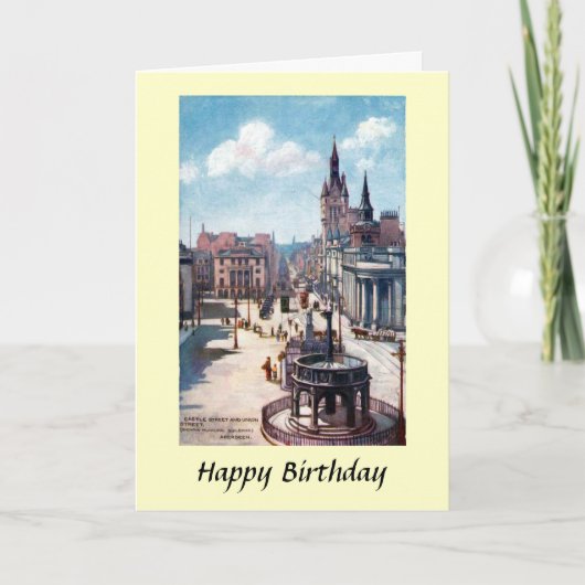 Carte d'anniversaire - Aberdeen, Écosse (Devant)