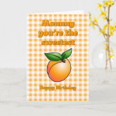 Carte d'anniversaire Abricot le plus doux (Fleur jaune)