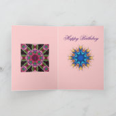 Carte d'anniversaire abstraite décorative avec le (Intérieur)