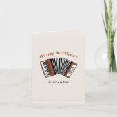 Carte d'anniversaire Accordion (Devant)