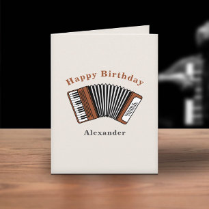 Carte d'anniversaire Accordion