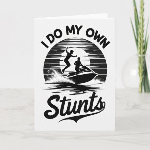 Carte d'anniversaire Action Jet Ski Saut