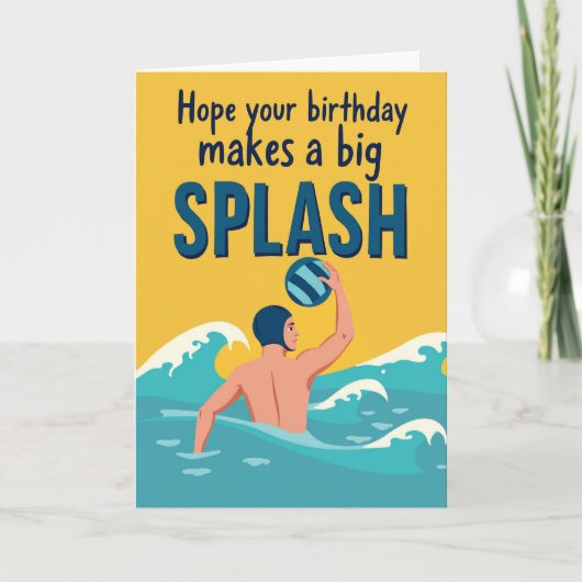Carte d'anniversaire Action Wave (Devant)
