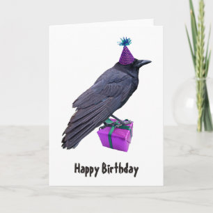 Carte d'anniversaire actuelle du Corbeau