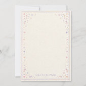 Carte d'anniversaire adorable et douce pour meille (Dos)