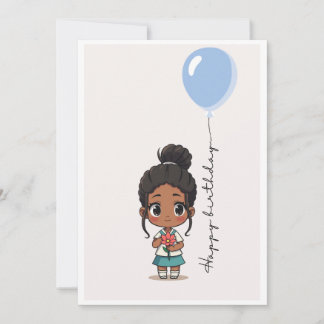 Carte d'anniversaire adorable et économique pour f