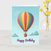 Carte d'anniversaire Adventure Sky (Fleur jaune)