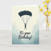Carte d'anniversaire aérienne (Fleur jaune)