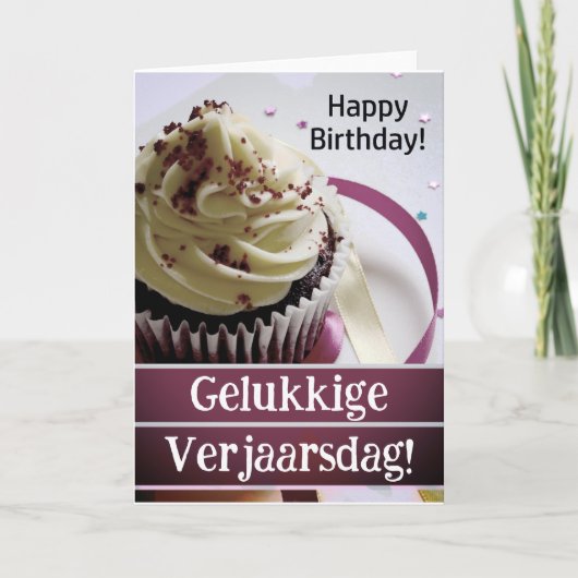 Carte d'anniversaire Afrikaans : gelukkige verjaar (Devant)