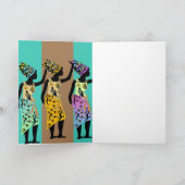 Carte d'anniversaire Afro African Nubian Art perso (Intérieur)