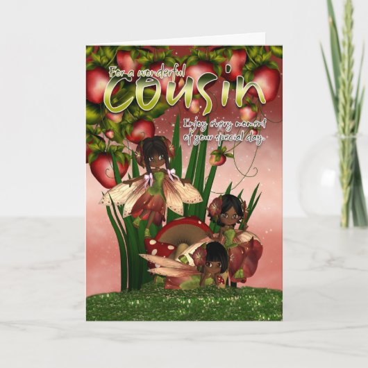 Carte d'anniversaire afro-américaine - Cousin - Lu (Devant)