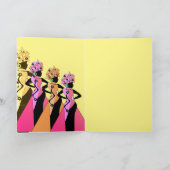 Carte d'anniversaire afro-américaine de la femme n (Intérieur)