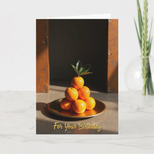 Carte d'anniversaire Agrumes Douce