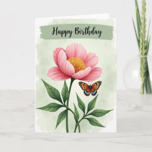 Carte d'anniversaire ailée