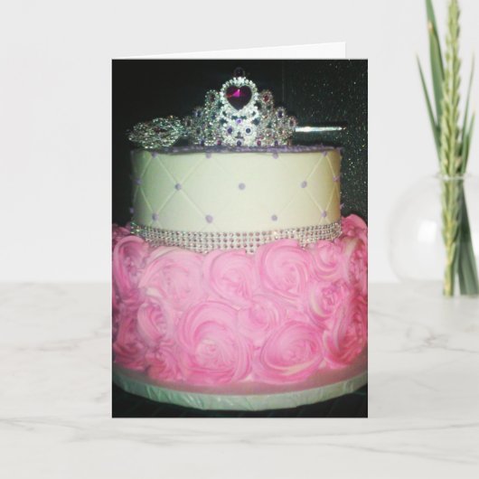 Carte d'anniversaire "Ajuster pour une princesse" (Devant)