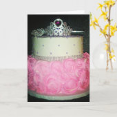 Carte d'anniversaire "Ajuster pour une princesse" (Fleur jaune)