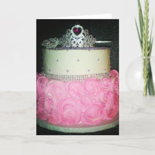 Carte d'anniversaire "Ajuster pour une princesse"