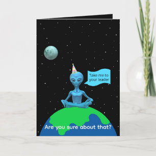 Carte d'anniversaire Alien de satire par Jo Images