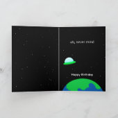 Carte d'anniversaire Alien de satire par Jo Images (Intérieur)