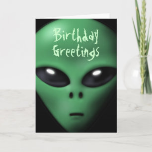 Carte d'anniversaire Alien déplaisant