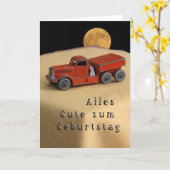 Carte d'anniversaire allemande (Fleur jaune)