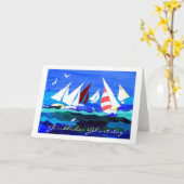 Carte d'anniversaire allemande de salutation - (Fleur jaune)