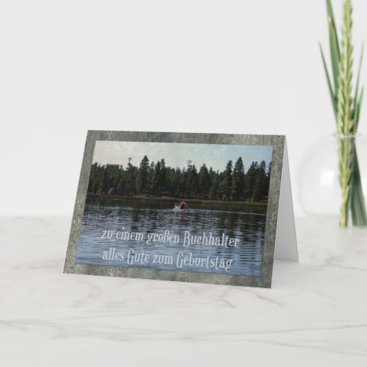 Carte D'Anniversaire Allemande Pour Comptable (Devant)