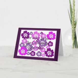 Carte d'anniversaire allemande pour le 16e anniver