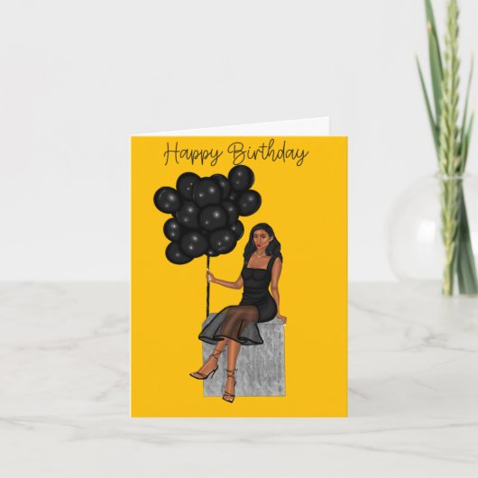 Carte d'anniversaire Amber (Devant)