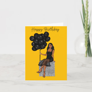 Carte d'anniversaire Amber