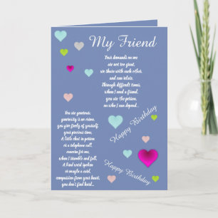 CARTE D'ANNIVERSAIRE AMIE