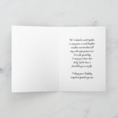 Carte d'anniversaire amie fleurs rose rustique (Intérieur)