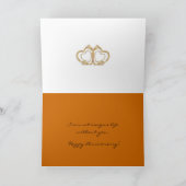 Carte d'anniversaire Amour de coucher de soleil (Intérieur)