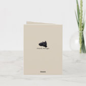 Carte d'anniversaire Amoureux des chats vintage (Dos)