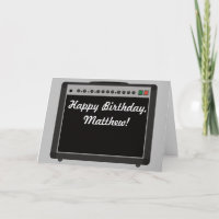Carte d'anniversaire Amplificateur personnalisé po
