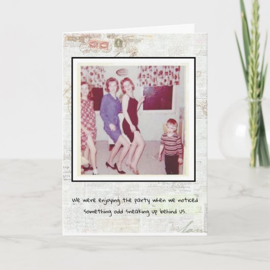 Carte d'anniversaire amusant (Devant)