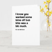 Carte d'anniversaire amusante (Fleur jaune)