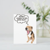 Carte d'anniversaire amusante (Debout devant)