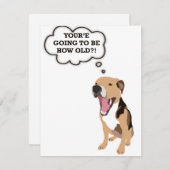 Carte d'anniversaire amusante (Devant / Derrière)